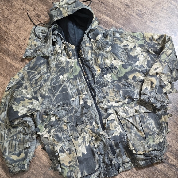 SCENT BLOCKER 3D Leafylite Camouflage Hooded Jacket Sz XL Hunting - Picture 1 of 9